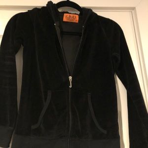 Juicy Couture Black Velour jumpsuit